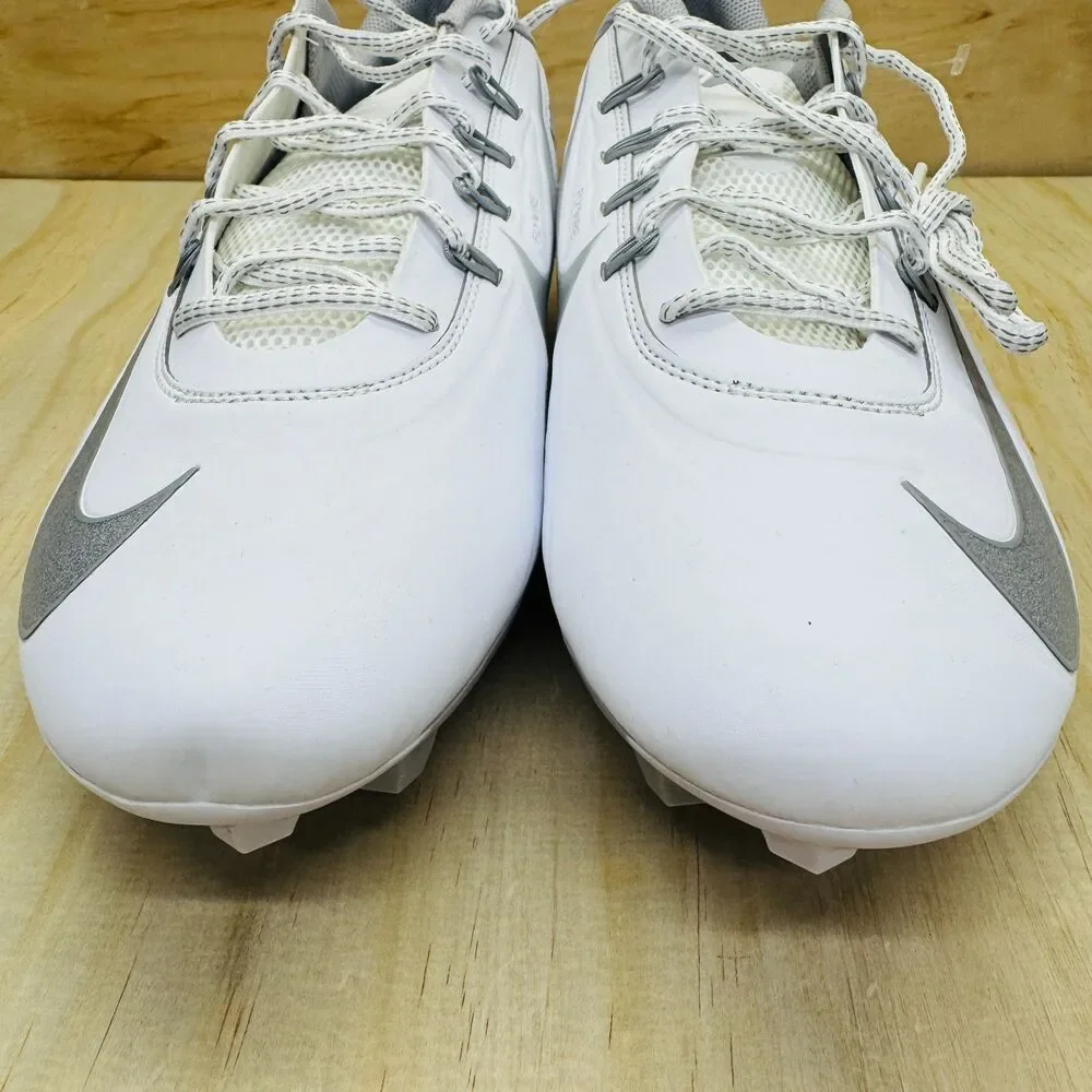 NEW Nike Vapor Edge 360 VC Football Cleats White Silver sz 14 DO6294-100